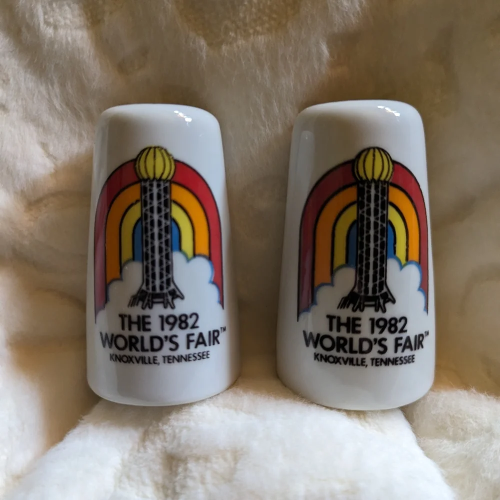 1982 vintage worlds fair salt and pepper